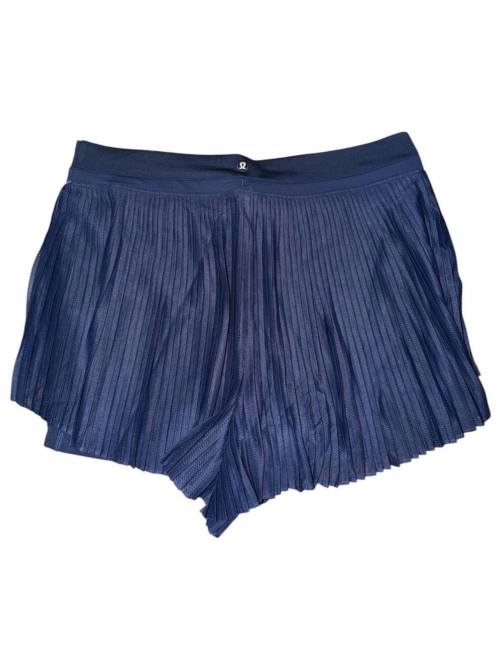 Lululemon Ace Advantage High-Rise Pleated Tennis Short 2” Club Blue M NWT - Picture 2 of 6